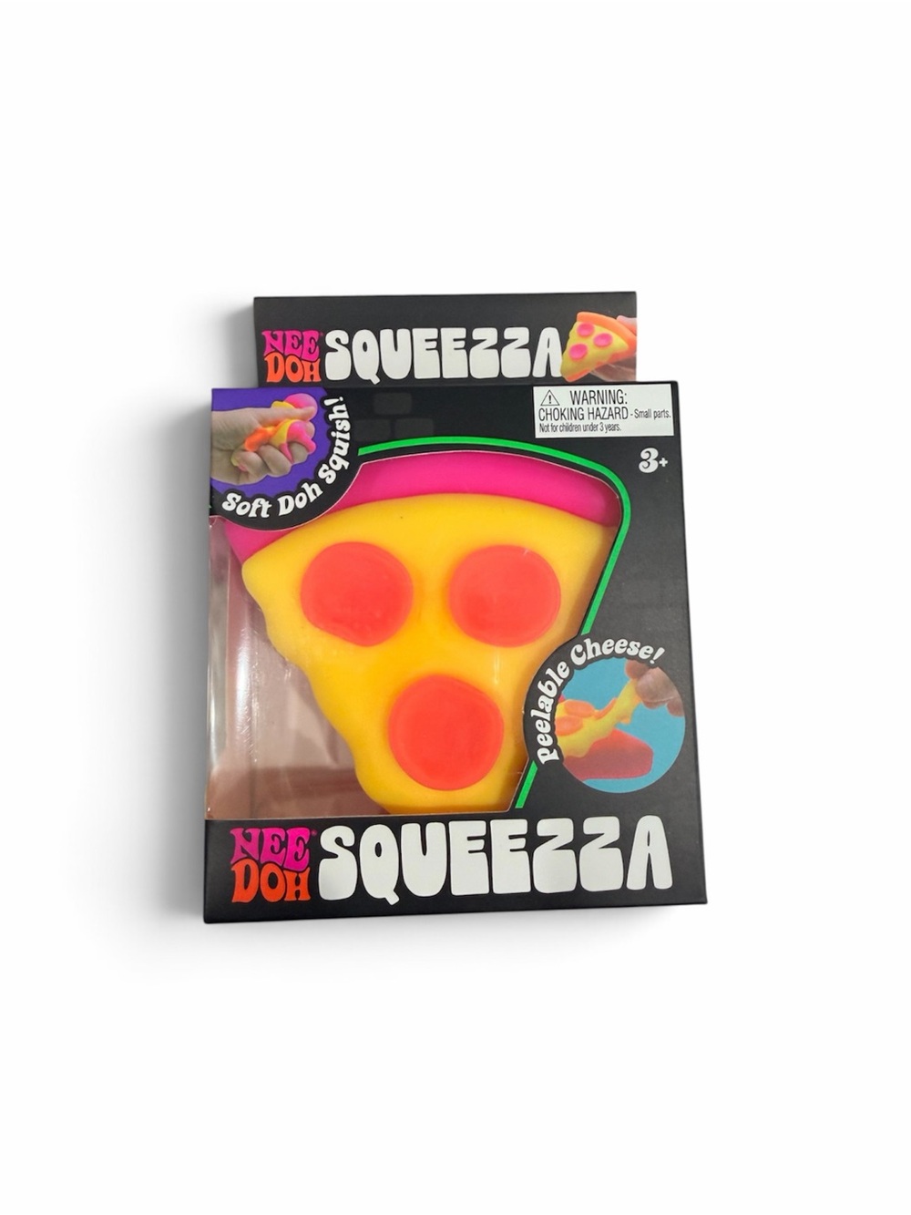 NeeDoh Squeezza Yellow & Pink Pizza Squeeze Toy